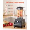 VEVOR Professional Blender for Smoothies, 85 oz 1400W,with Powerful Motor, Multi-Functional Food Processing for Smoothie/Milkshake/Juice, Fits for Kitchen(Dark Grey)