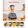 VEVOR Professional Blender for Smoothies, 85 oz 1400W,with Powerful Motor, Multi-Functional Food Processing for Smoothie/Milkshake/Juice, Fits for Kitchen(Grey)