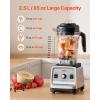 VEVOR Professional Blender for Smoothies, 85 oz 1400W,with Powerful Motor, Multi-Functional Food Processing for Smoothie/Milkshake/Juice, Fits for Kitchen(Light Gray)