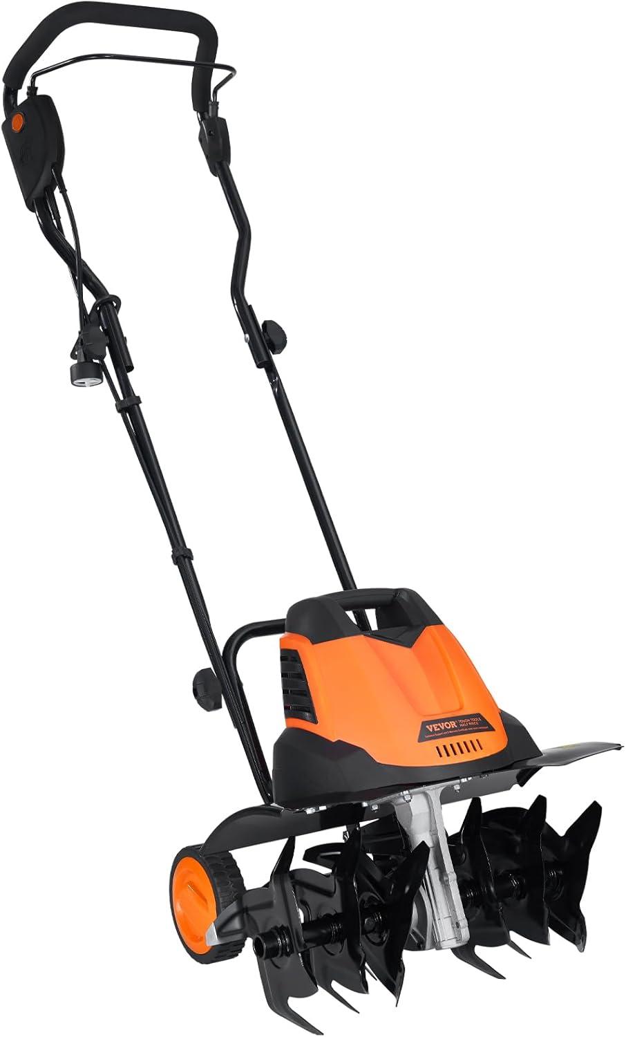image:imageVEVOR 10 Amp Electric Tiller 14 Tilling Width 394 Tilling Depth Corded Electric TillerCultivator Steel Mn Tines Rototiller for Garden Lawn Soil Digging12 Amp 18 width