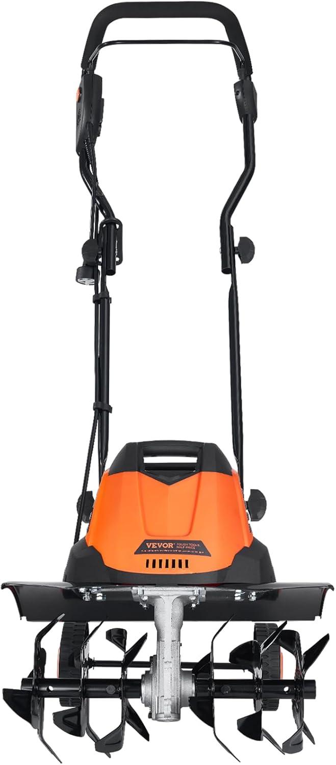 image:imageVEVOR 10 Amp Electric Tiller 14 Tilling Width 394 Tilling Depth Corded Electric TillerCultivator Steel Mn Tines Rototiller for Garden Lawn Soil Digging12 Amp 18 width