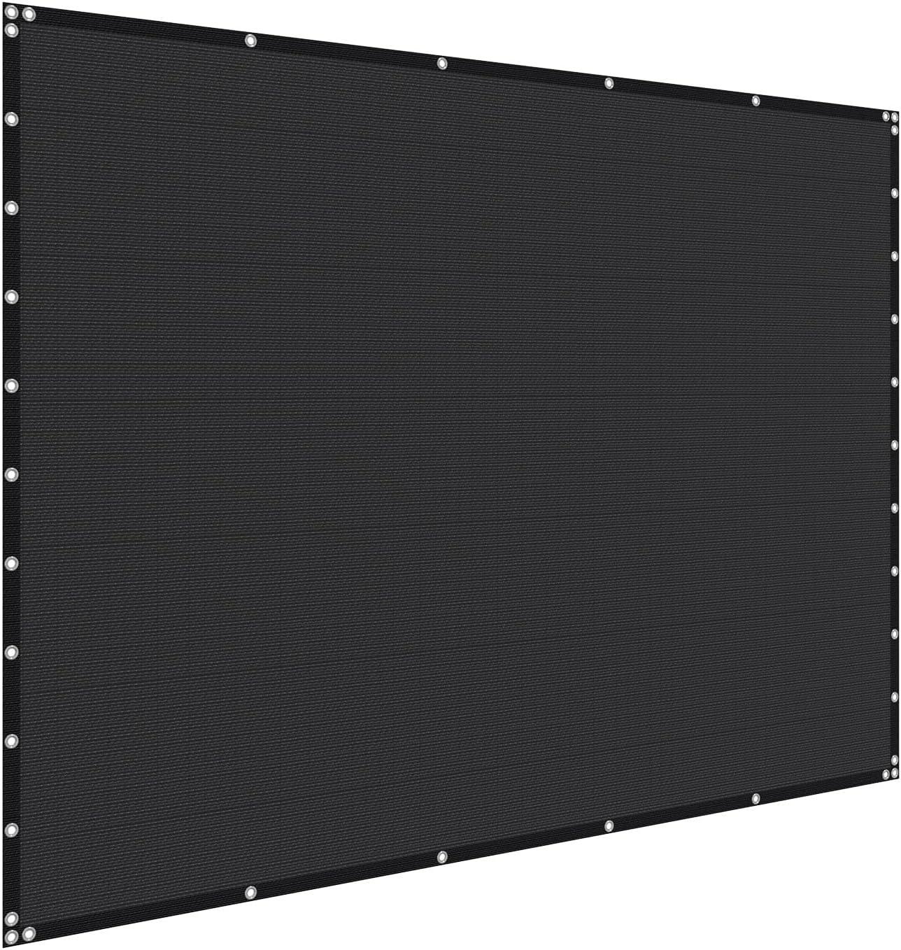 image:imageVEVOR 90 Sun Shade Cloth 10 x 12 ft Pergola Shade Cover with Stainless Steel Grommets Sun Shades Canopy Privacy Screen with 140 GSM HDPE Material for Outdoor Patio Garden and Backyard Brown10 x 10 ft Black