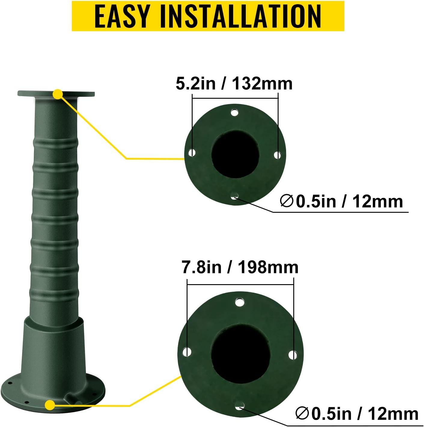 image:imageVEVOR Antique Hand Water Pump Stand Pitcher Pump Stand Cast Iron Well Pump Stand wPreset 05 Holes for Easy Installation Old Fashion Pitcher Hand Pump Stand for Home Yard Pond Garden Outdoors GreenGreen