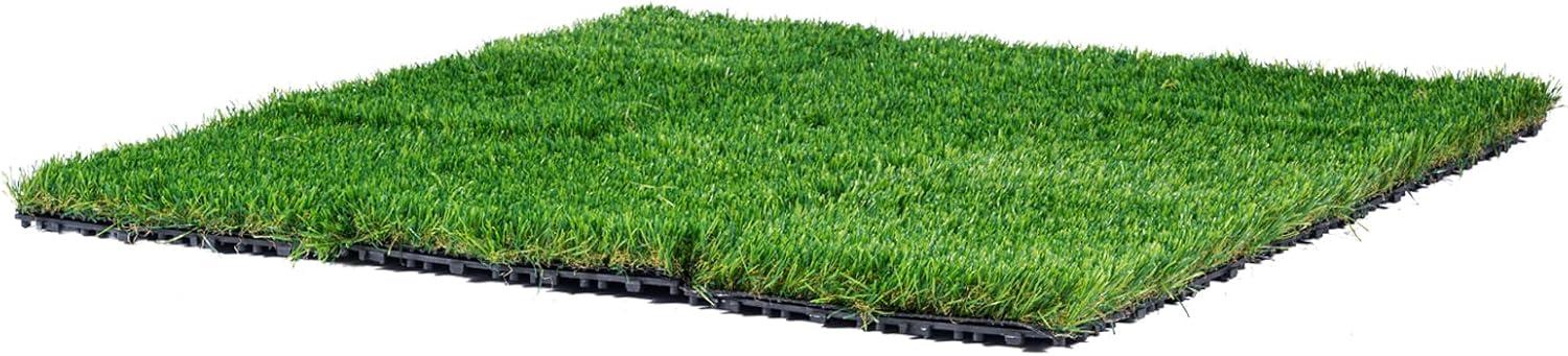 image:imageVEVOR Artifical Grass Turf 5 x 10 ft Thick Grass Rug Indoor Outdoor 138 Realistic Synthetic Grass Mat with Drainage Holes Perfect for Patio Garden Lawn Home Backyard Dog Mats18 Pack 12x12