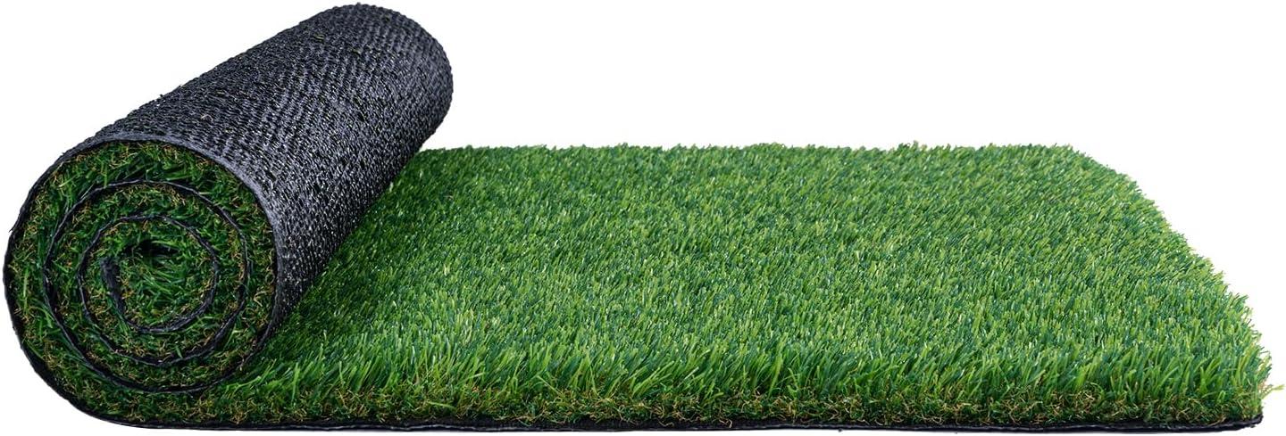 image:imageVEVOR Artifical Grass Turf 5 x 10 ft Thick Grass Rug Indoor Outdoor 138 Realistic Synthetic Grass Mat with Drainage Holes Perfect for Patio Garden Lawn Home Backyard Dog Mats5 x 10 FT