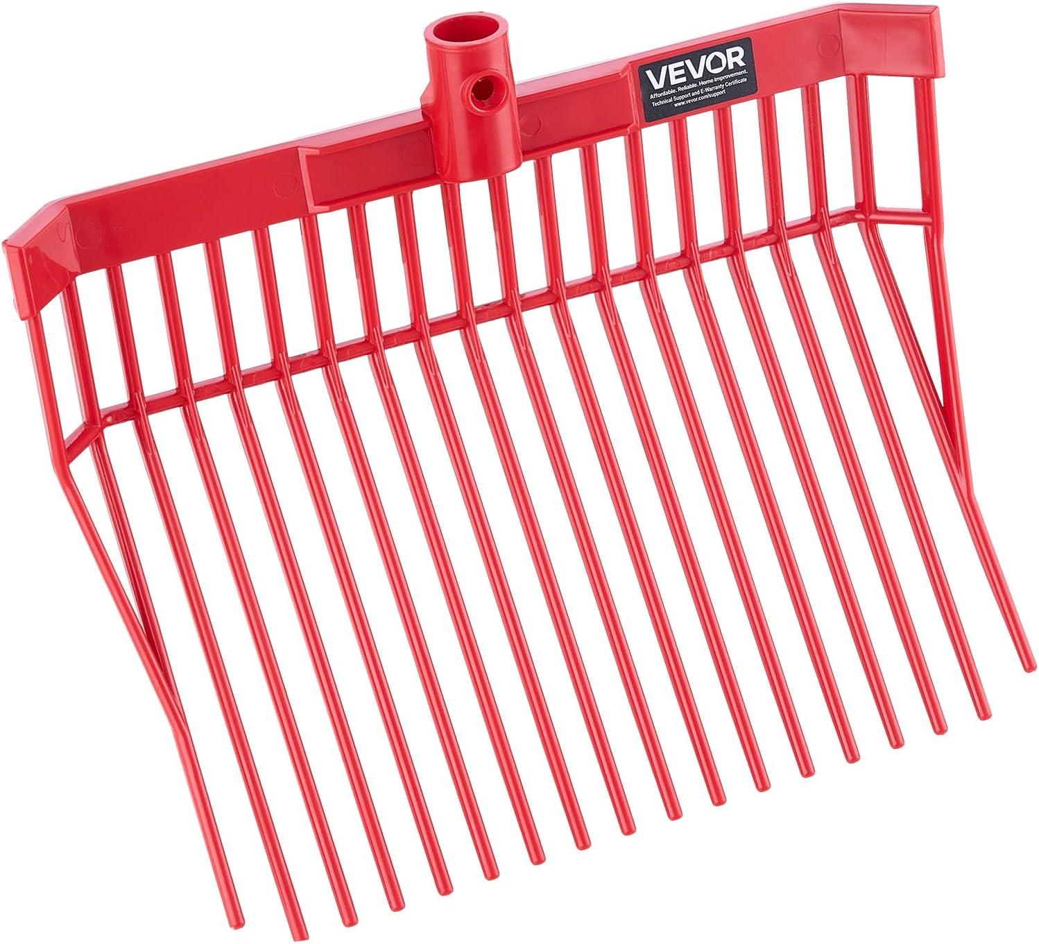 image:imageVEVOR Broad Fork 5Tine Pitchfork with Dual Fiberglass Handles Heavy Duty Garden Fork Ergonomic UShaped Design Broadfork Hand Tiller Gardening Tool for Composting Transplanting Aeration18 Angled Tines