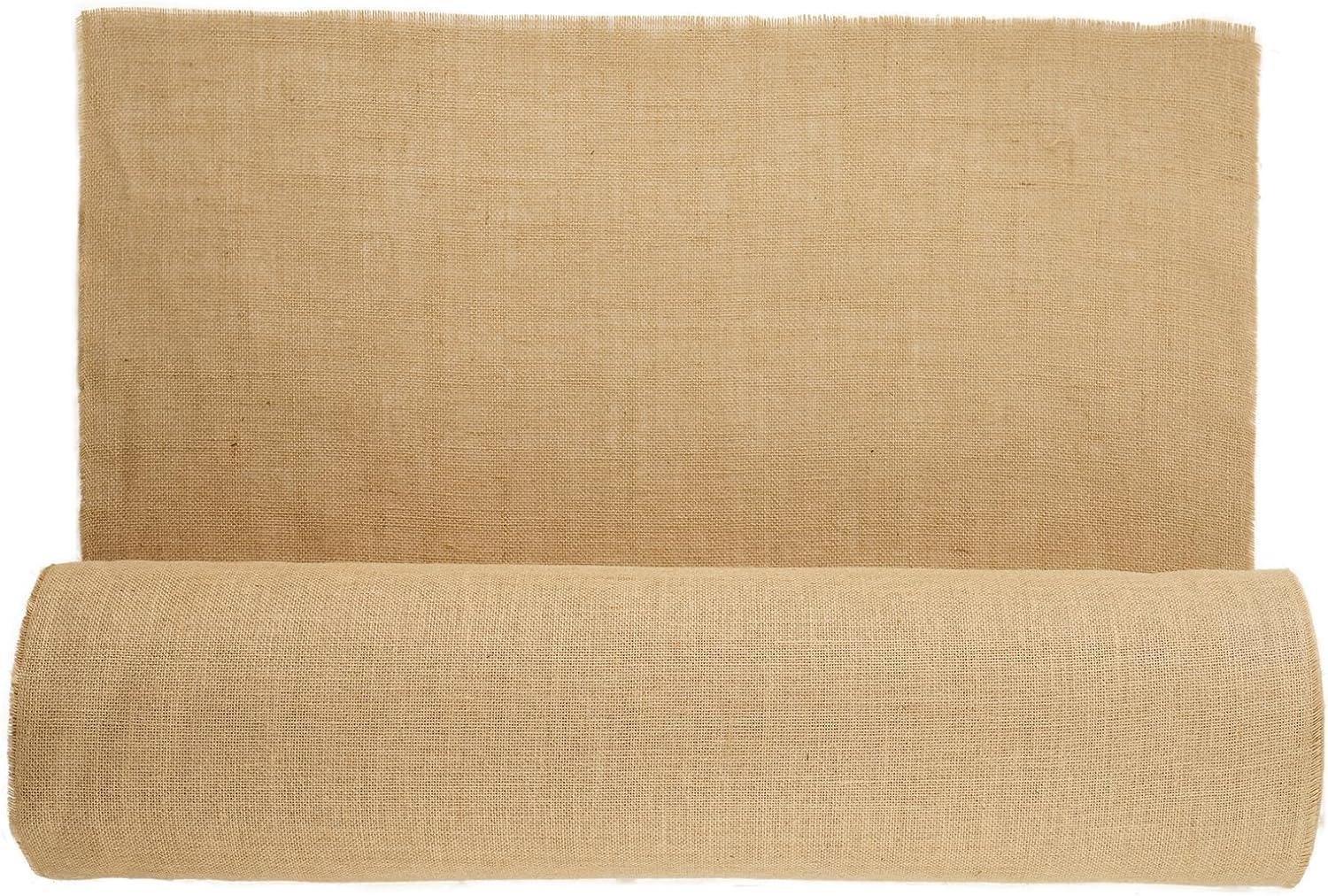 image:imageVEVOR Burlap Fabric Roll 40 x 150 ft amp 45 x 45 High Density Wide Natural Burlap Fabric Rolls Jute Fabric Burlap Tree Wrap Roll for Decor Crafts Wedding Gardening Plant amp Tree Winter Covering36 inch x 150 ft