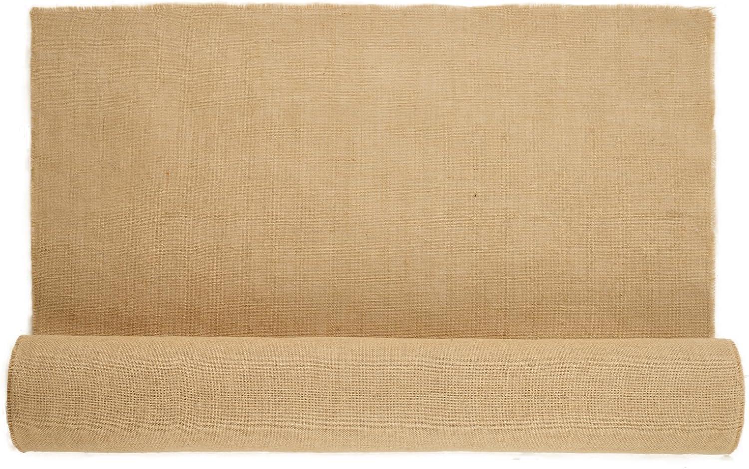 image:imageVEVOR Burlap Fabric Roll 40 x 150 ft amp 45 x 45 High Density Wide Natural Burlap Fabric Rolls Jute Fabric Burlap Tree Wrap Roll for Decor Crafts Wedding Gardening Plant amp Tree Winter Covering40 inch x 75 ft