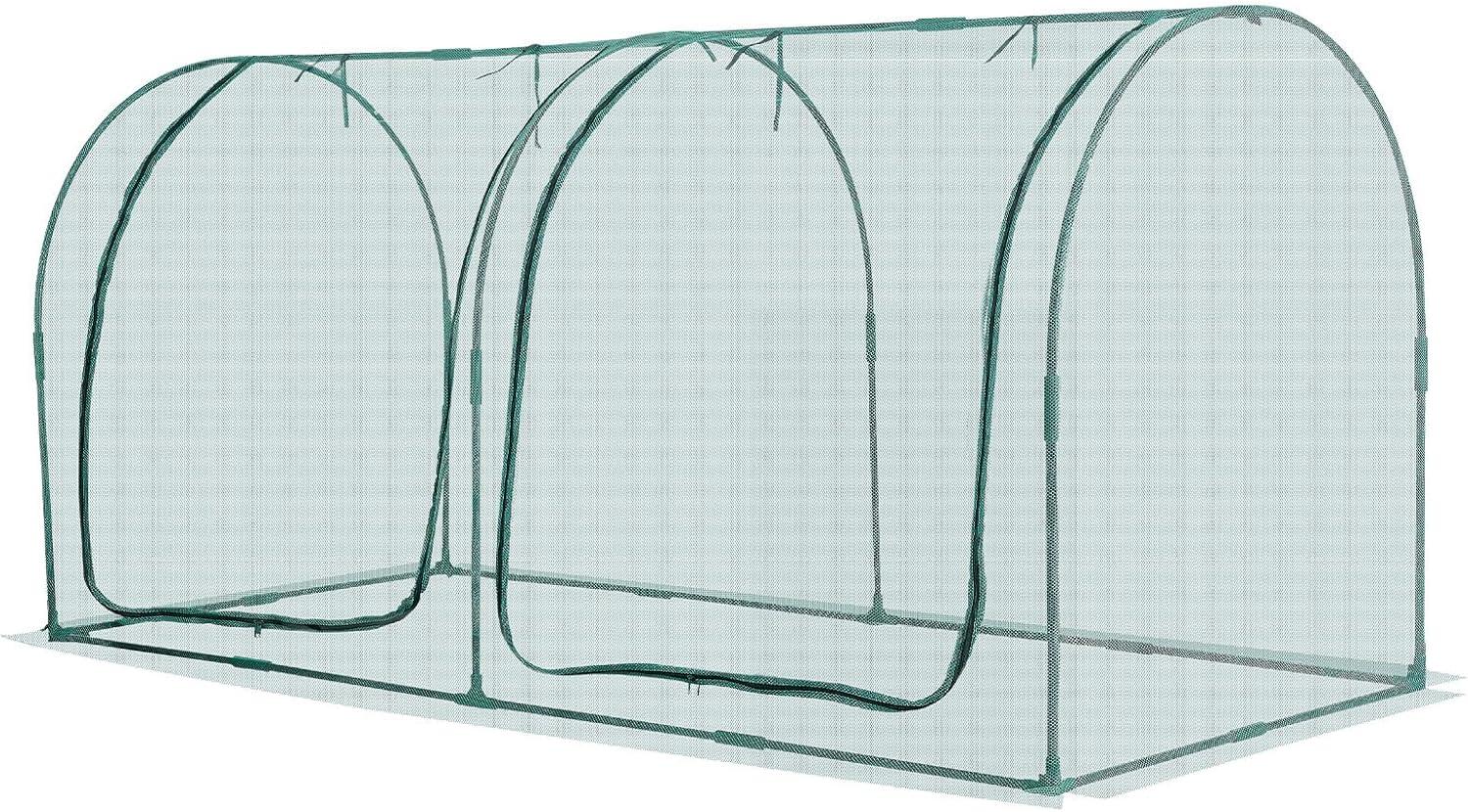 image:imageVEVOR Crop Cage 95 x 636 x 636 ft Plant Protection Tent with Zippered Door WindResistant Tall Crop Cage Easy to Install Outdoor Raised Bed Cover Tomato Plant Netting for Garden Patio Lawn81 x 39 x 39FtArch