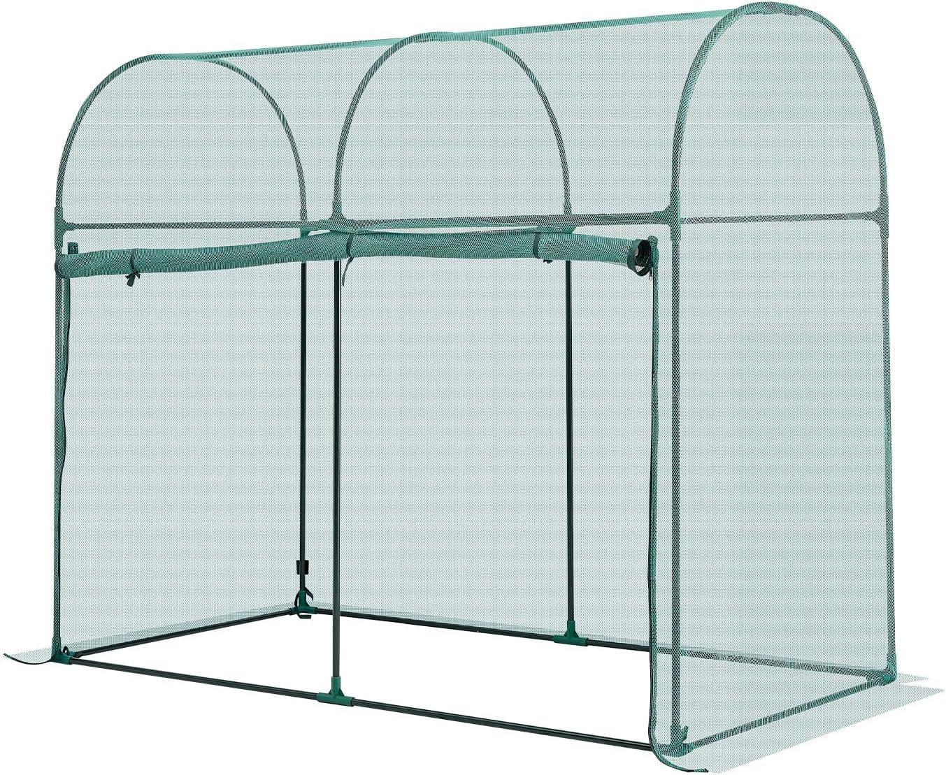 image:imageVEVOR Crop Cage 95 x 636 x 636 ft Plant Protection Tent with Zippered Door WindResistant Tall Crop Cage Easy to Install Outdoor Raised Bed Cover Tomato Plant Netting for Garden Patio Lawn59 x 298 x 49FtArch