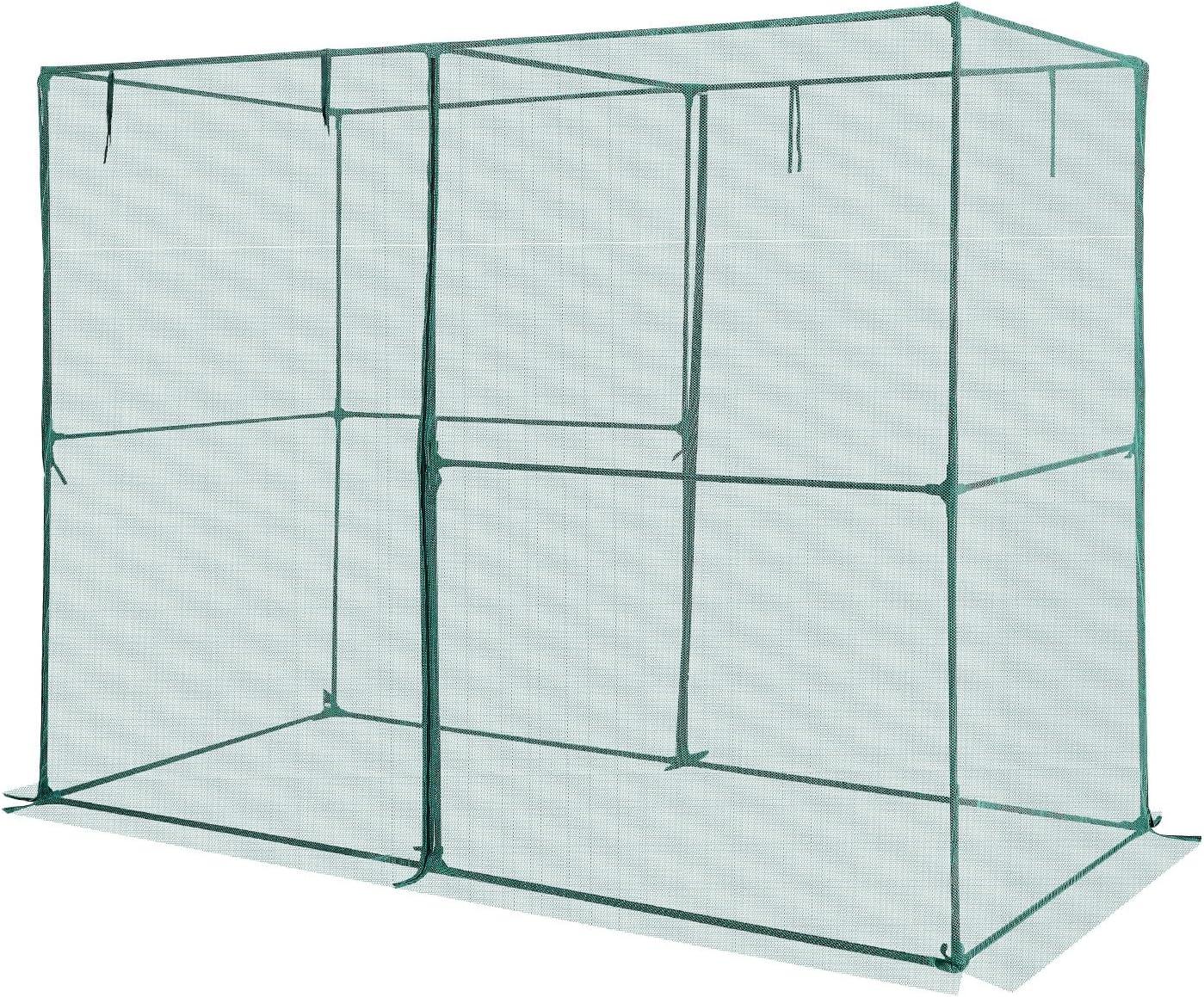 image:imageVEVOR Crop Cage 95 x 636 x 636 ft Plant Protection Tent with Zippered Door WindResistant Tall Crop Cage Easy to Install Outdoor Raised Bed Cover Tomato Plant Netting for Garden Patio Lawn78 x 39 x 59FtSquare