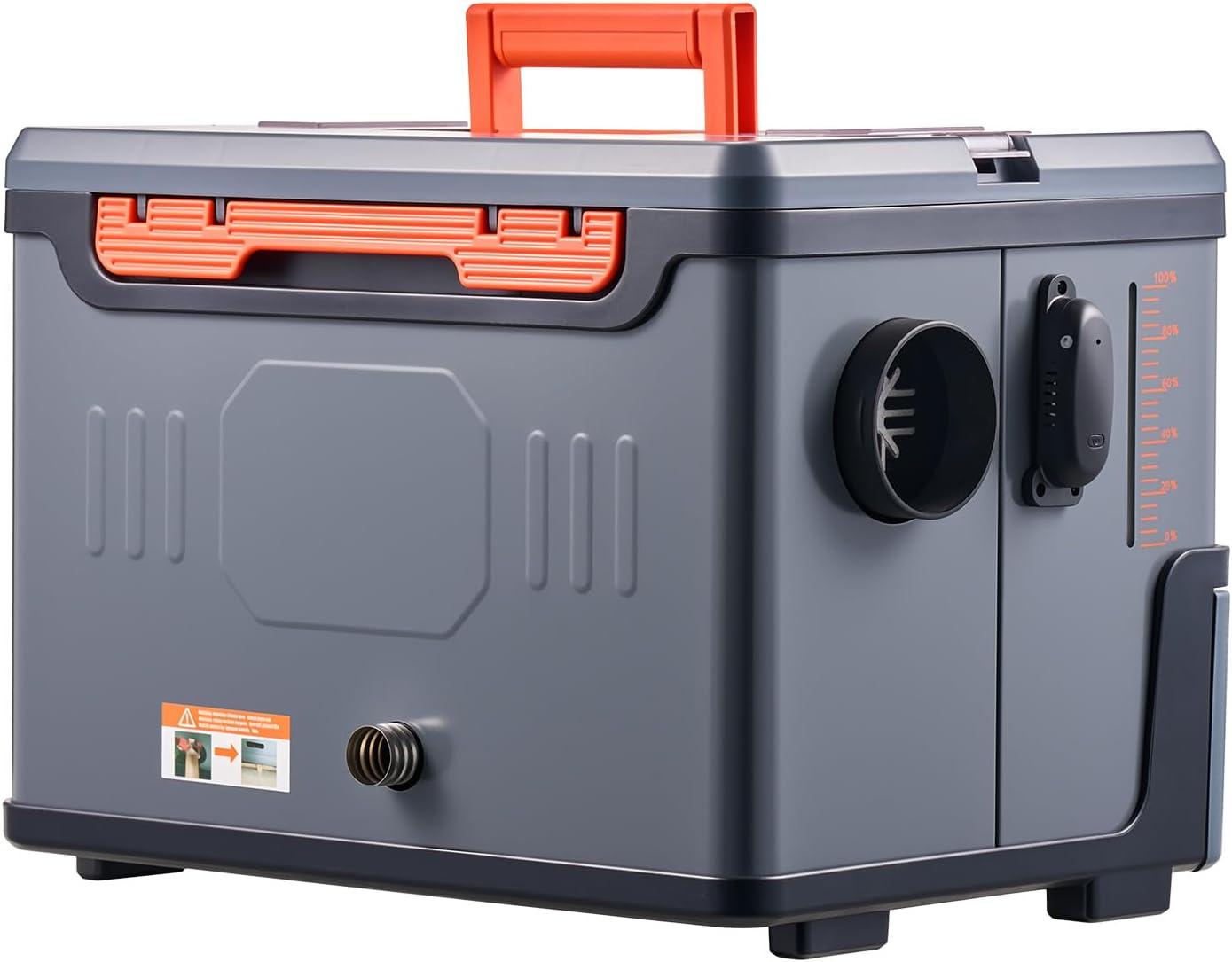 image:imageVEVOR Diesel Heater 8KW DC 12V24V All in One Portable Diesel Air Heater with Bluetooth APP Control Remote Control and LCD Screen 19 Gal Fuel Tank for Trucks Vans RVs Campers and GaragesGray