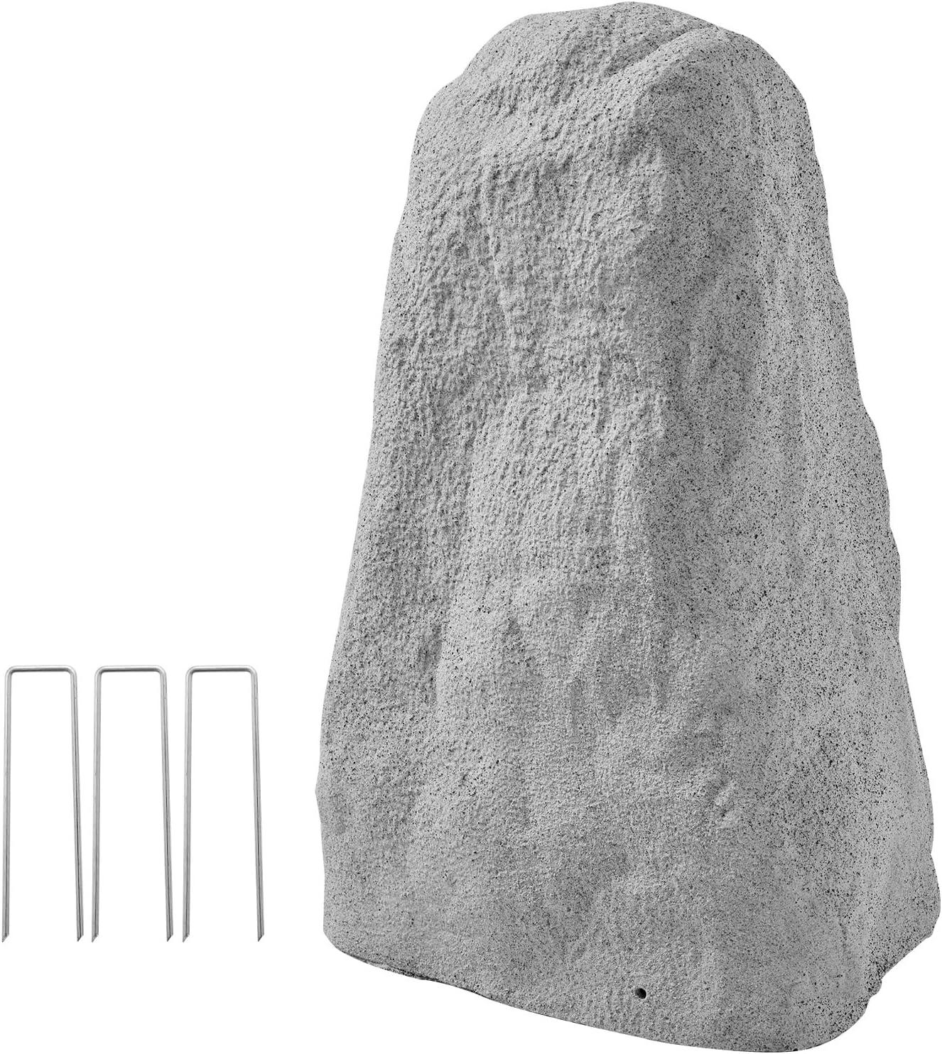 image:imageVEVOR Faux Rock Cover Outdoor Fake Rock Well Pump Cover Realistic Natural Texture Lightweight amp WeatherResistant Polyresin Artificial Boulder for Landscaping Garden Yard Dcor Brown Small SizeIrregular coneMedium sizelight grey