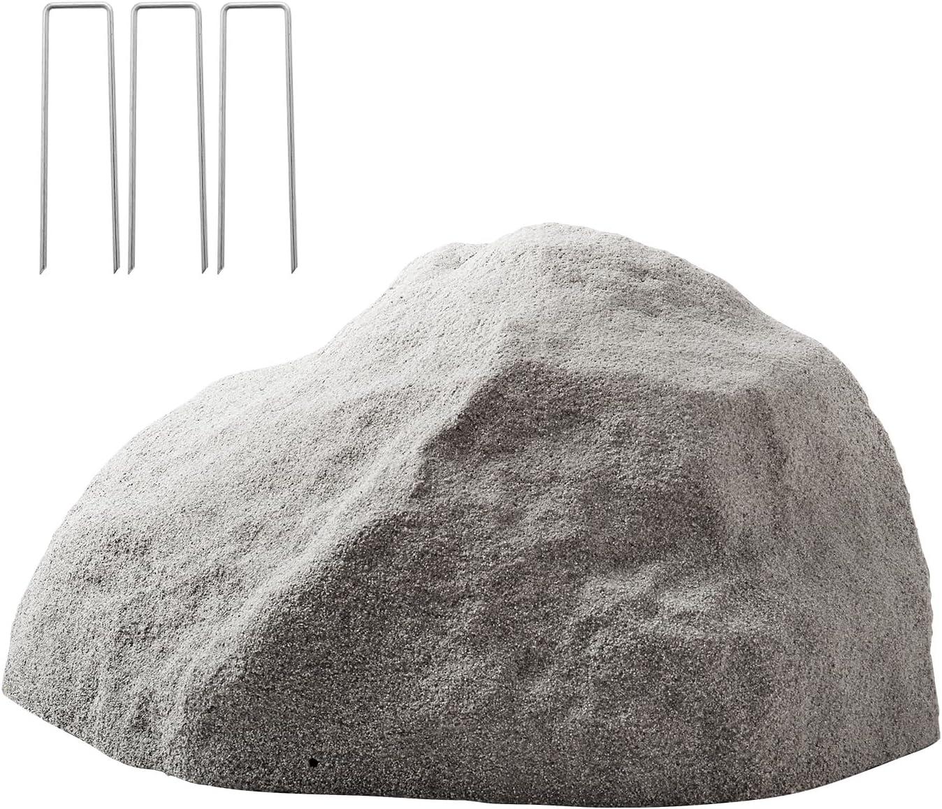 image:imageVEVOR Faux Rock Cover Outdoor Fake Rock Well Pump Cover Realistic Natural Texture Lightweight amp WeatherResistant Polyresin Artificial Boulder for Landscaping Garden Yard Dcor Brown Small SizeIrregular ovalMediumdark grey