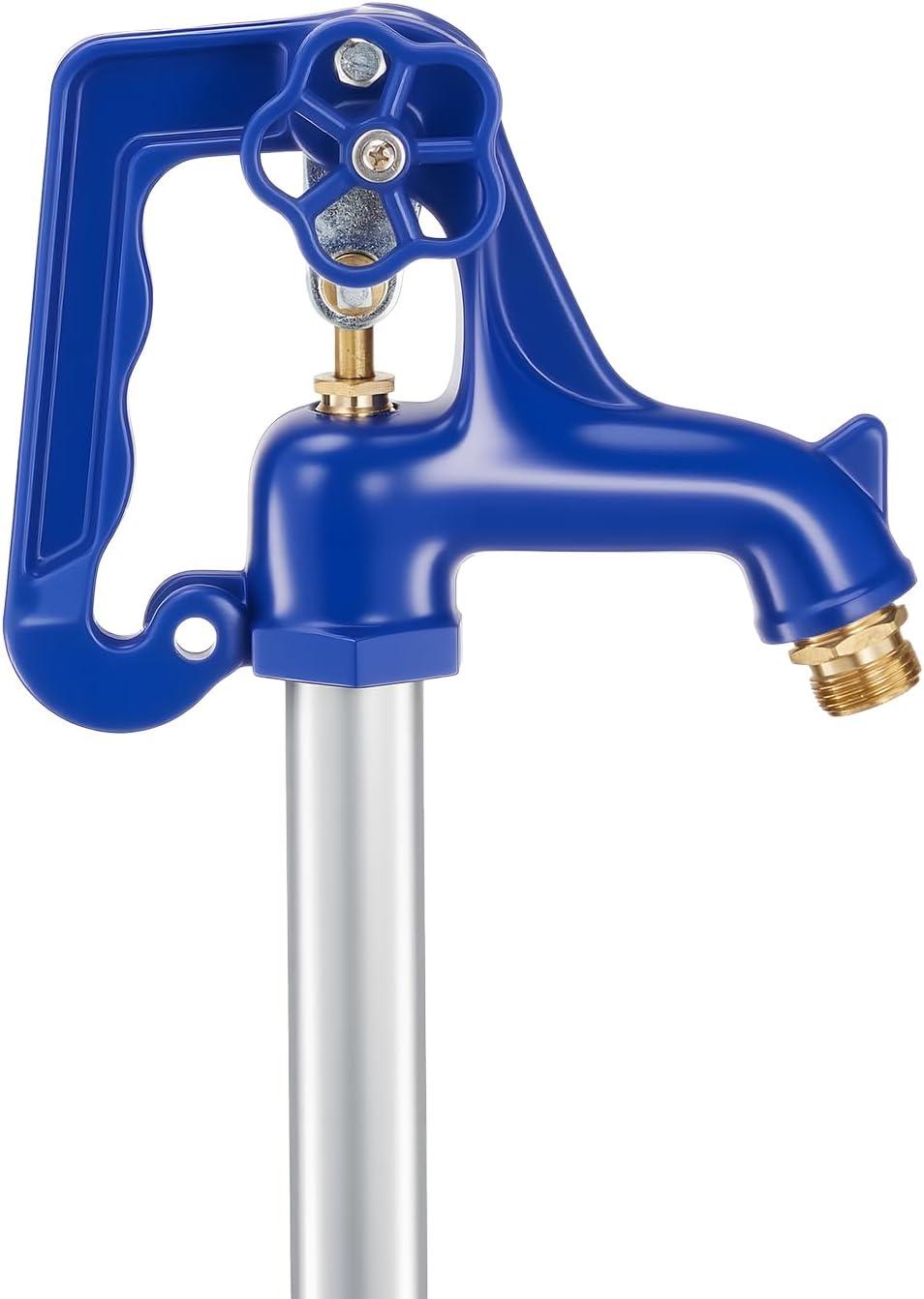 image:imageVEVOR Frost Proof Yard Hydrant 322FT FreezeProof Outdoor Faucet with 12 Bury Depth 34 NPT Pipe Connection Lever Handle Handwheel No Lead Freezeless Hydrant for Yard Garden Farm Irrigation12inch