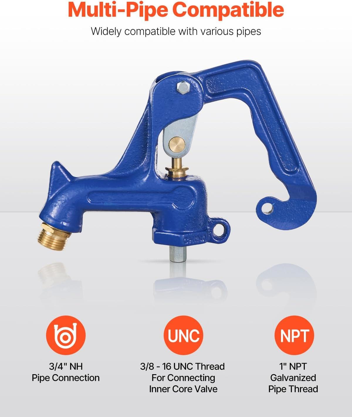 image:imageVEVOR Frost Proof Yard Hydrant 524FT FreezeProof Outdoor Faucet with 36 Bury Depth 34 NPT Pipe Connection Lever Handle Handwheel No Lead Freezeless Hydrant for Yard Garden Farm IrrigationAntique