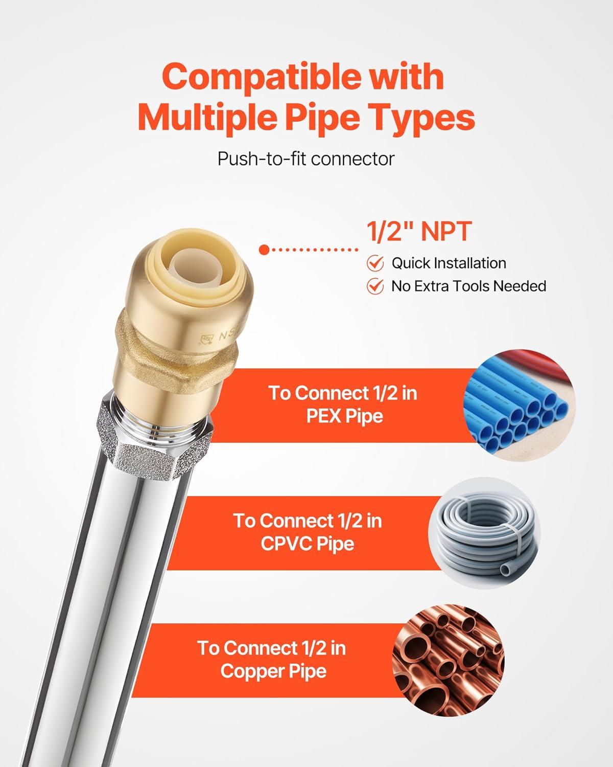 image:imageVEVOR Frost Proof Yard Hydrant 524FT FreezeProof Outdoor Faucet with 36 Bury Depth 34 NPT Pipe Connection Lever Handle Handwheel No Lead Freezeless Hydrant for Yard Garden Farm IrrigationTraditional