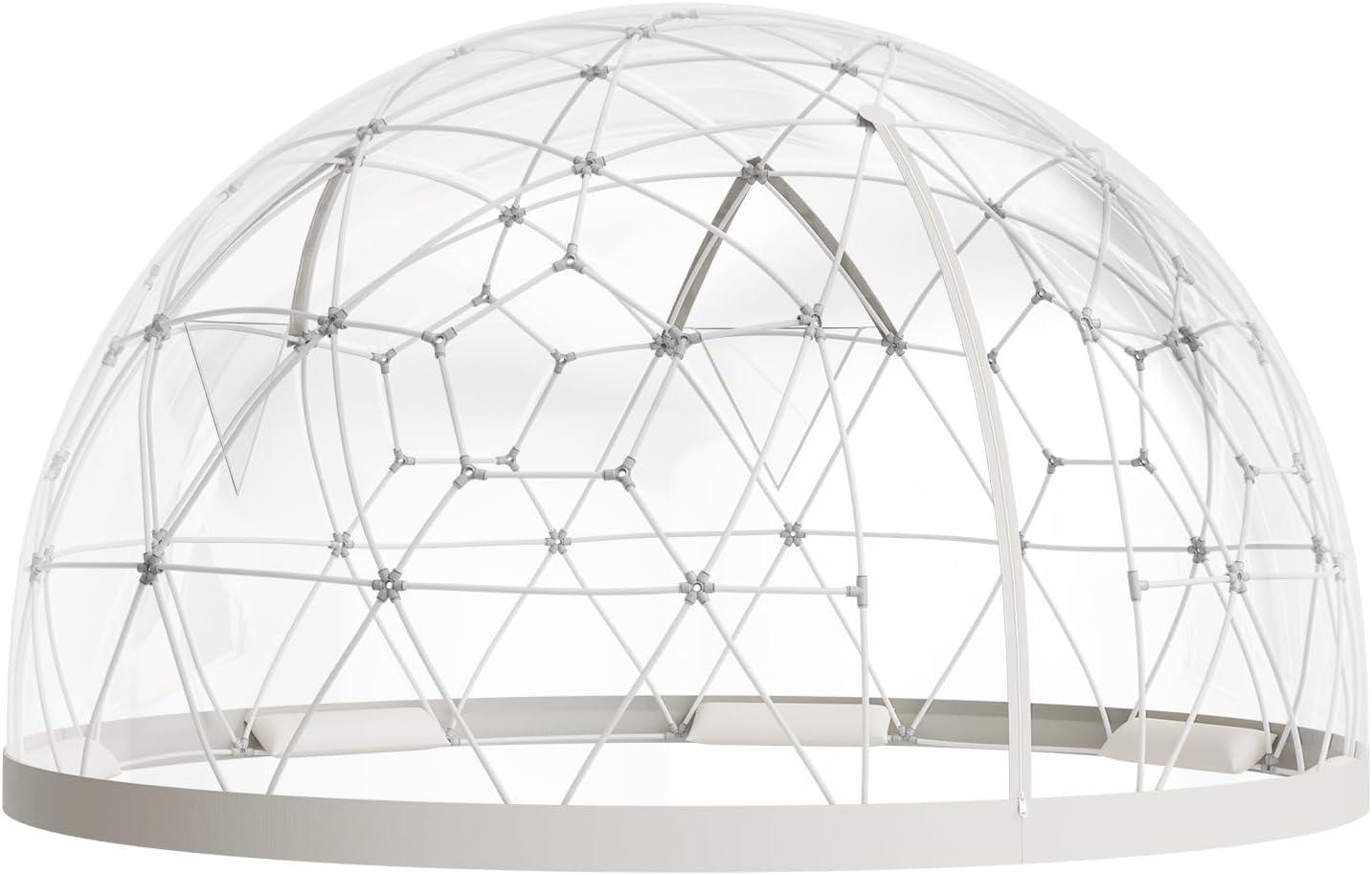 image:imageVEVOR Garden Dome Tent 12 x 72 ft Clear Bubble Tent House for 47 Person Waterproof PVC Geodesic Dome Greenhouse with Ventilated Window Outdoor Igloo12 x 72 FT