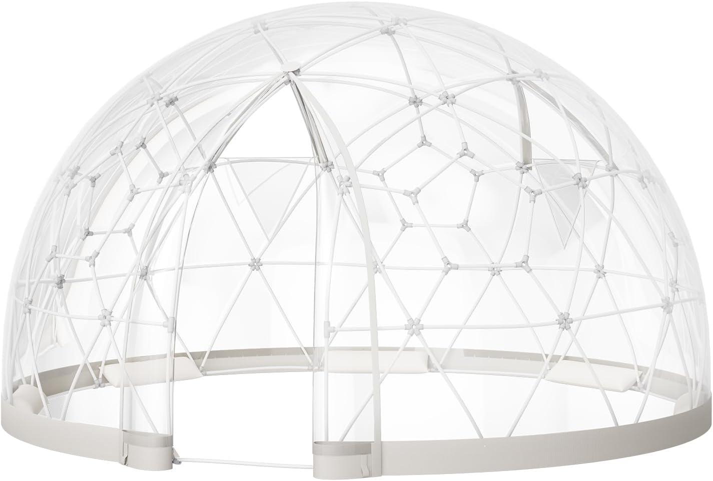 image:imageVEVOR Garden Dome Tent 12 x 72 ft Clear Bubble Tent House for 47 Person Waterproof PVC Geodesic Dome Greenhouse with Ventilated Window Outdoor Igloo12 x 72 FT