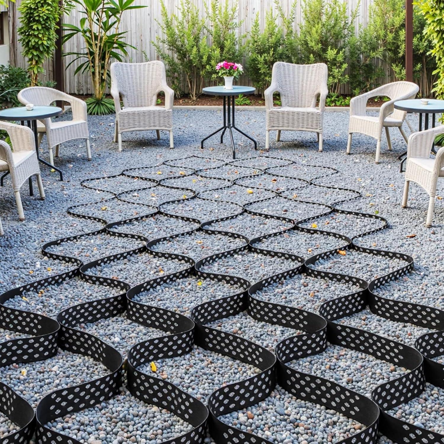 image:imageVEVOR Gravel Grid 2 Inch Depth 3281 x 984 FT 10000 x 3000 mm 1880 LBS Per Sq ft Grass Ground Retainer Permeable Geo Grids Driveway Stabilization for Garden Patio Walkway RV Parking Slopes1706 x 886 FT