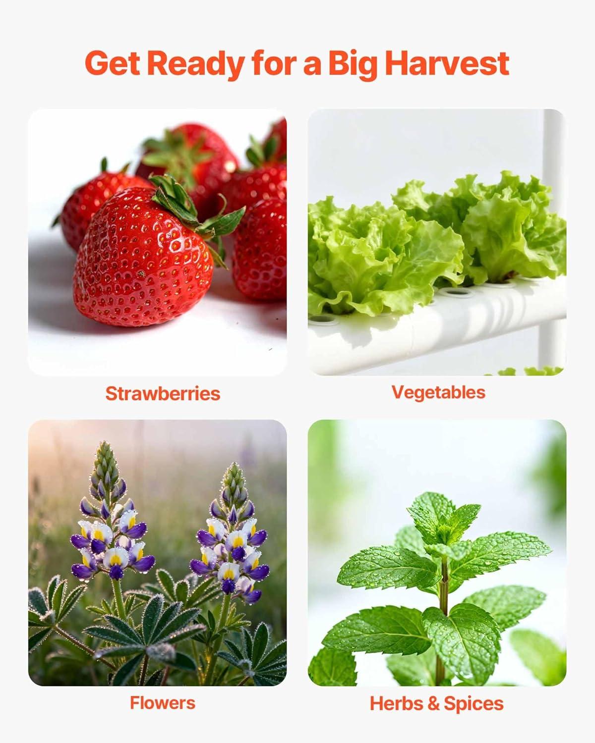 image:imageVEVOR Hydroponics Growing System Kit 3Tier 108 Sites UPVC Pipe Hydroponic Grow Kit with Timed Irrigation Thickened Hydroponic Pipes Indoor Home Garden Vegetable Planting Grow Kits for Fruit HerbBlack White Premium Version