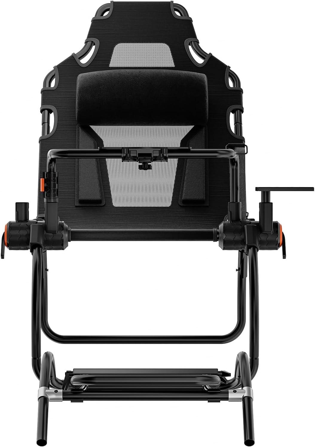 image:imageVEVOR Racing Wheel Stand Racing Cockpit with Wheels for Logitech G923 G920 G29 amp Thrustmaster T248P Heavy Duty Steel Adjustable Cockpit Max Load 330 LBSPortable Small Base