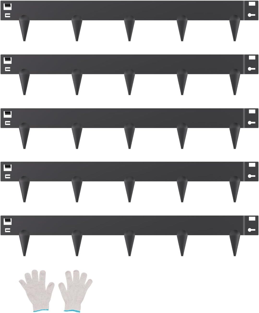 image:imageVEVOR Steel Landscape Edging 5 Packs 39 x 5 in RustResistant Metal Landscape Edging Bendable Garden Edging Border Heavy Duty Lawn Edging EasytoInstall Flower Bed Yard Pathway Divider Dark Gray39 L x 3 H