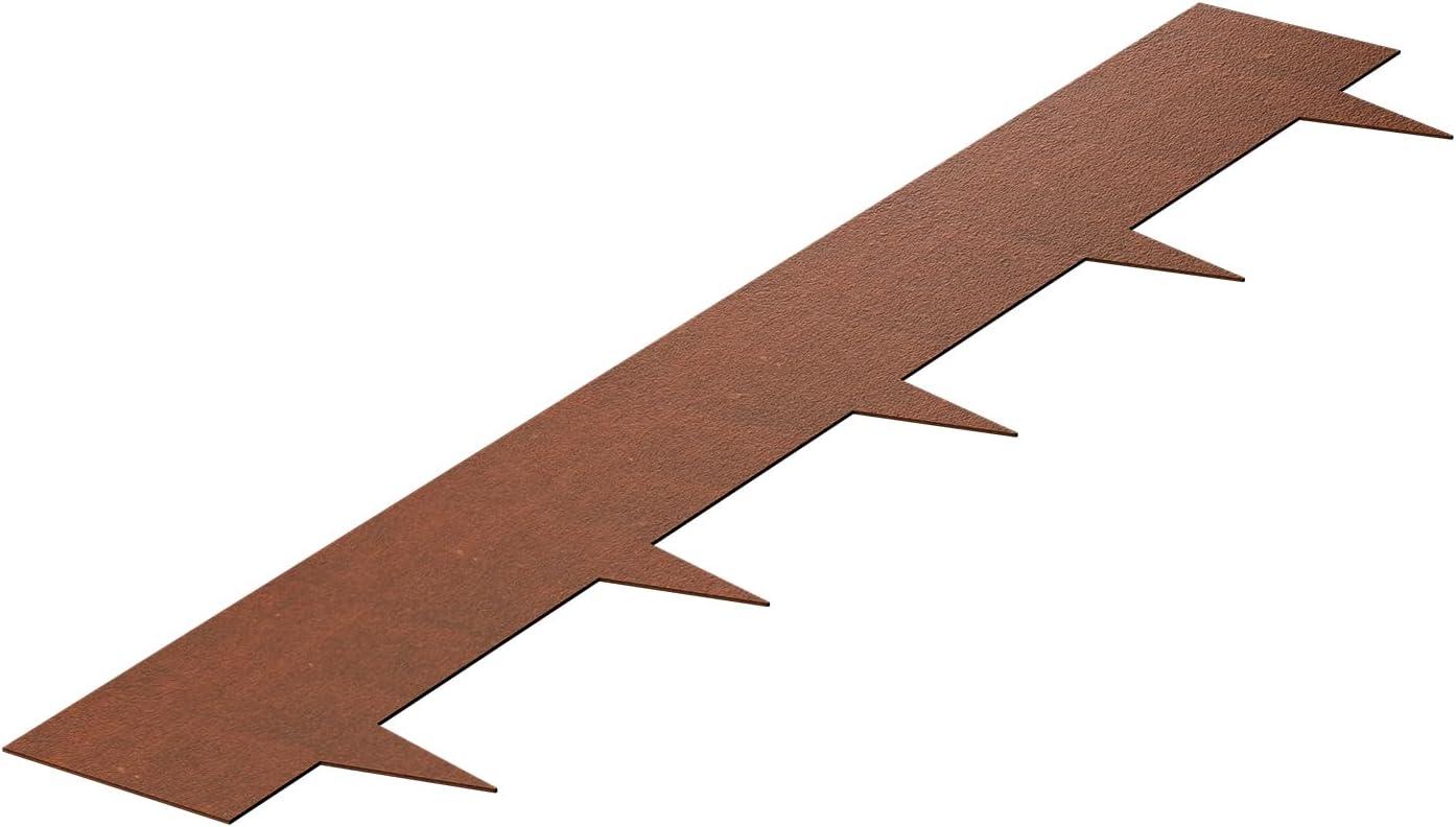 image:imageVEVOR Steel Landscape Edging 6 Packs 40 x 8 in WeatherResistant amp PreRust Metal Landscape Edging Bendable Garden Edging Border Shark Spike Lawn Edging for Flower Bed Yard Pathway DividerUpgraded versionShark Spike