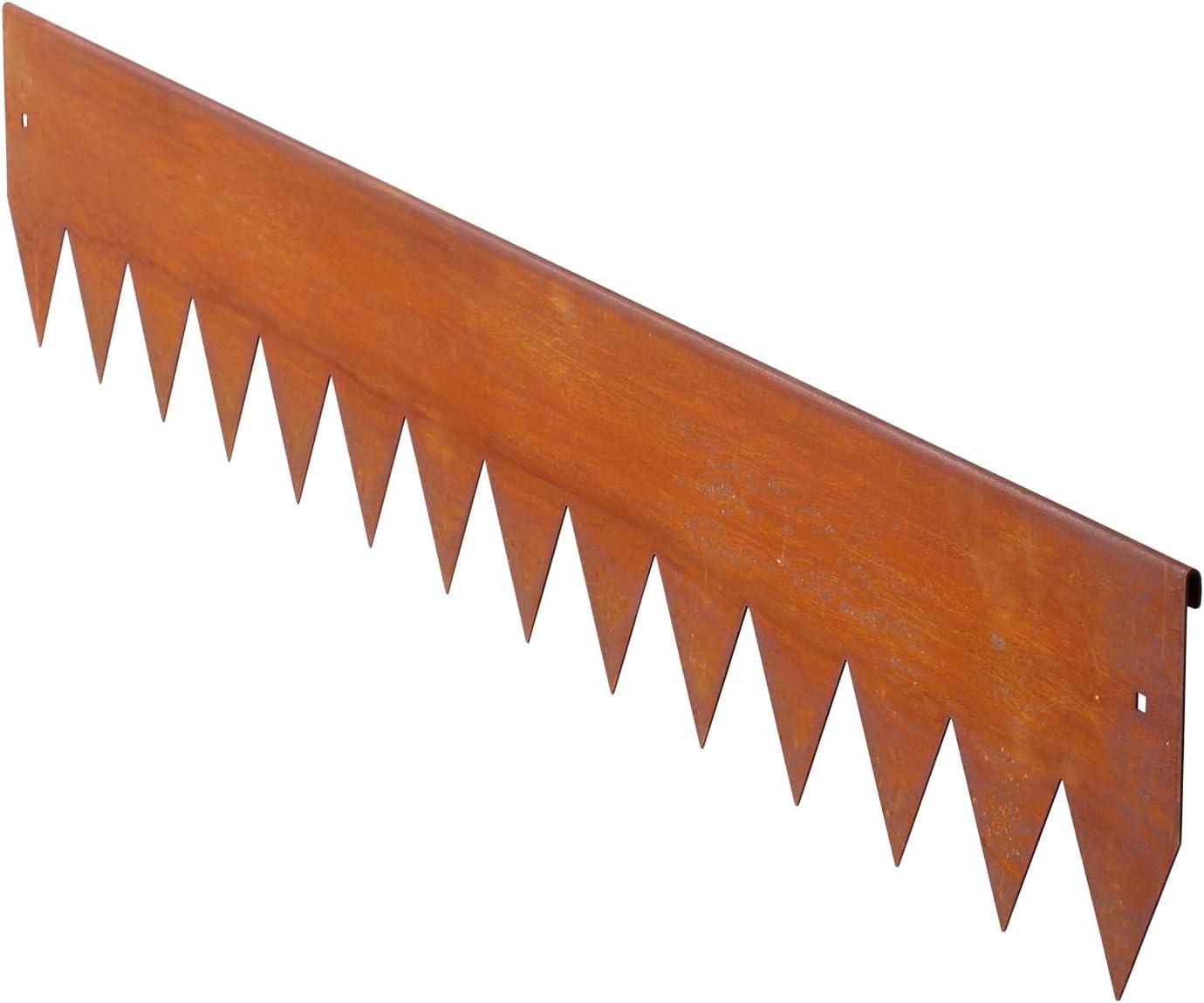 image:imageVEVOR Steel Landscape Edging 6 Packs 40 x 8 in WeatherResistant amp PreRust Metal Landscape Edging Bendable Garden Edging Border Shark Spike Lawn Edging for Flower Bed Yard Pathway DividerModern