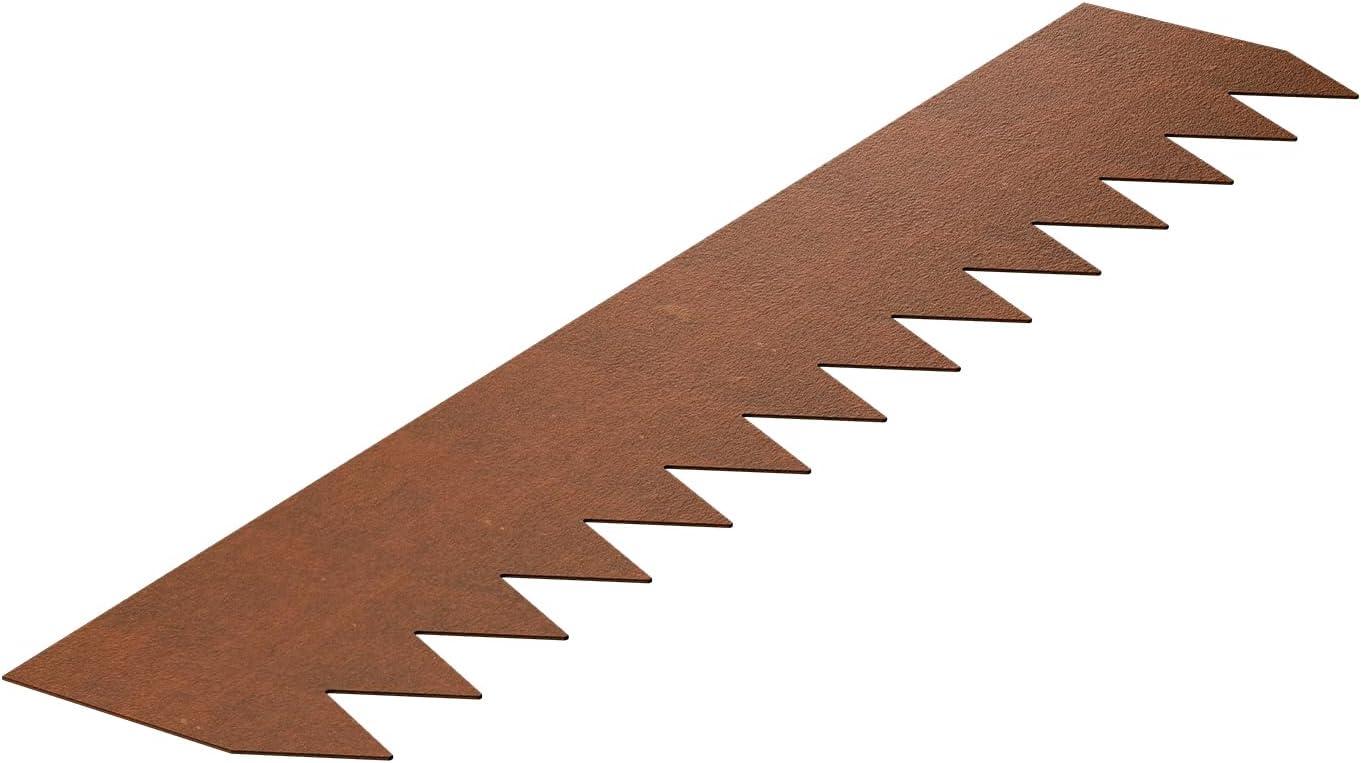 image:imageVEVOR Steel Landscape Edging 6 Packs 40 x 8 in WeatherResistant amp PreRust Metal Landscape Edging Bendable Garden Edging Border Shark Spike Lawn Edging for Flower Bed Yard Pathway DividerUpgraded versionRipple Spike
