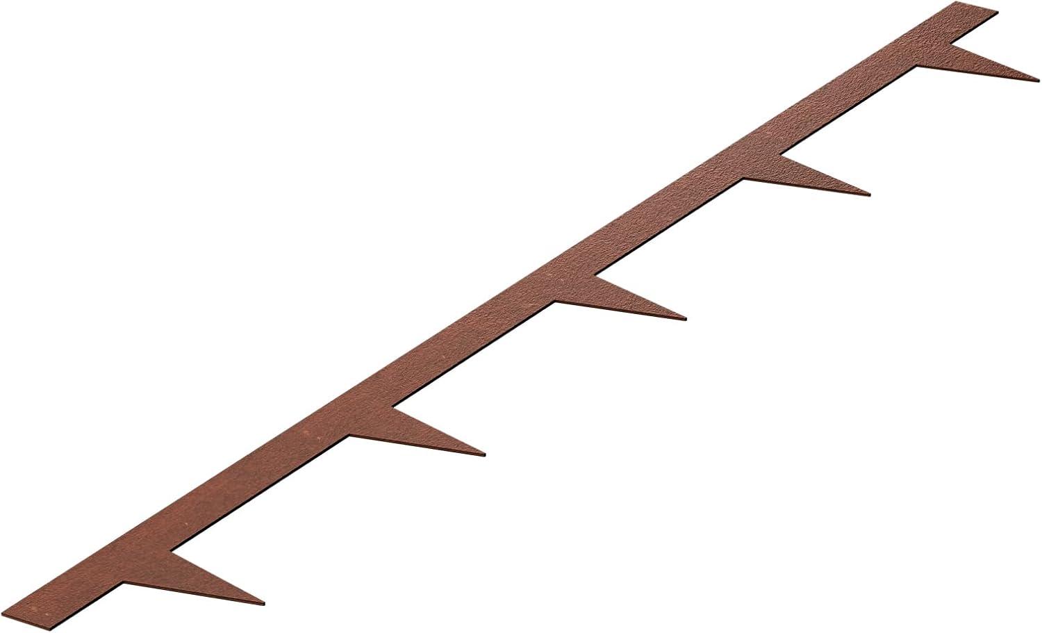 image:imageVEVOR Steel Landscape Edging 6 Packs 40 x 8 in WeatherResistant amp PreRust Metal Landscape Edging Bendable Garden Edging Border Shark Spike Lawn Edging for Flower Bed Yard Pathway DividerUpgraded versionShark Spike