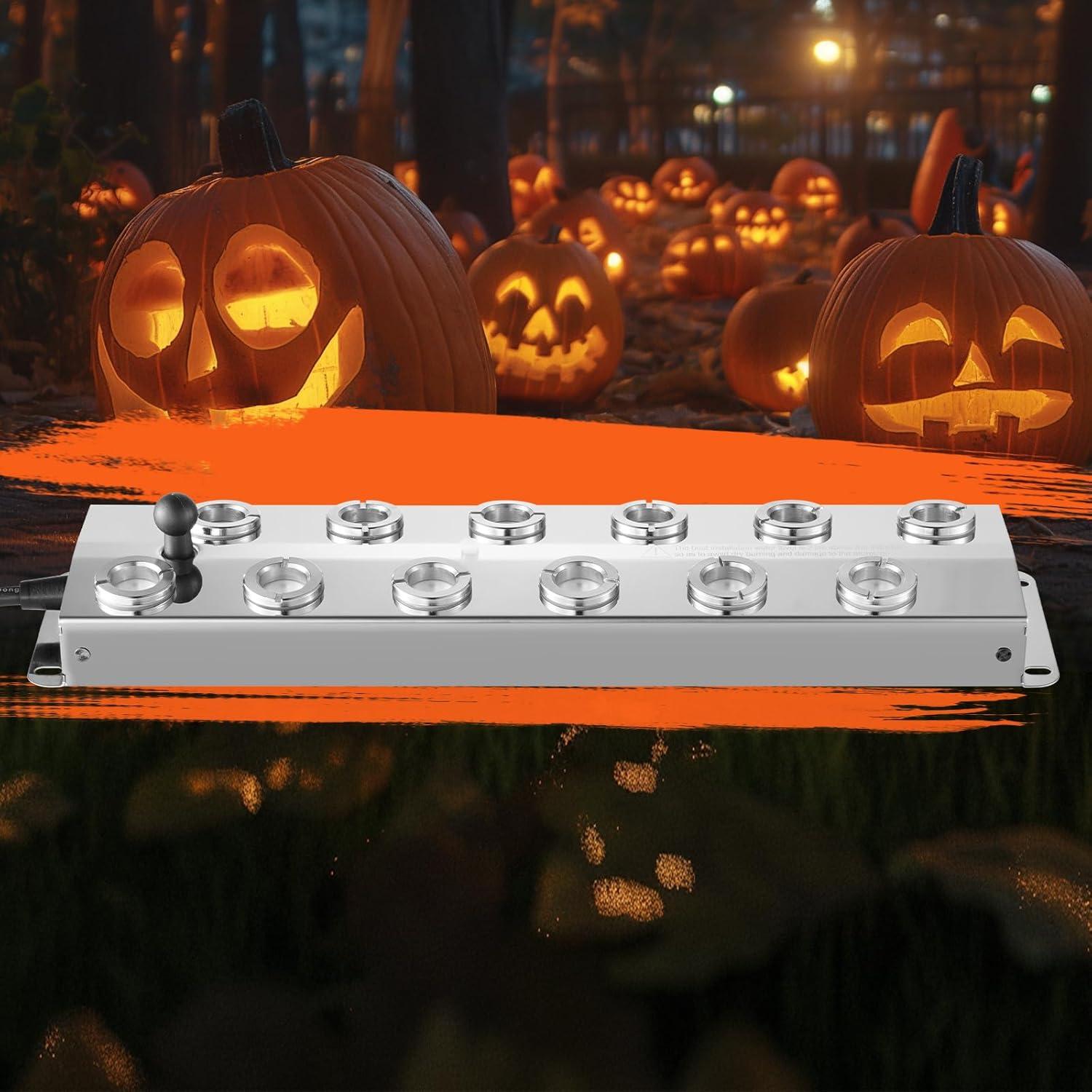 image:imageVEVOR Ultrasonic Mist Maker 12 Head 9000mLH Ultrasonic Fogger Mist Maker with 300W IP67 Waterproof Power Supply Buoy Replacement Discs for Pond Garden Rockery Greenhouse Halloween Decoration12 Head