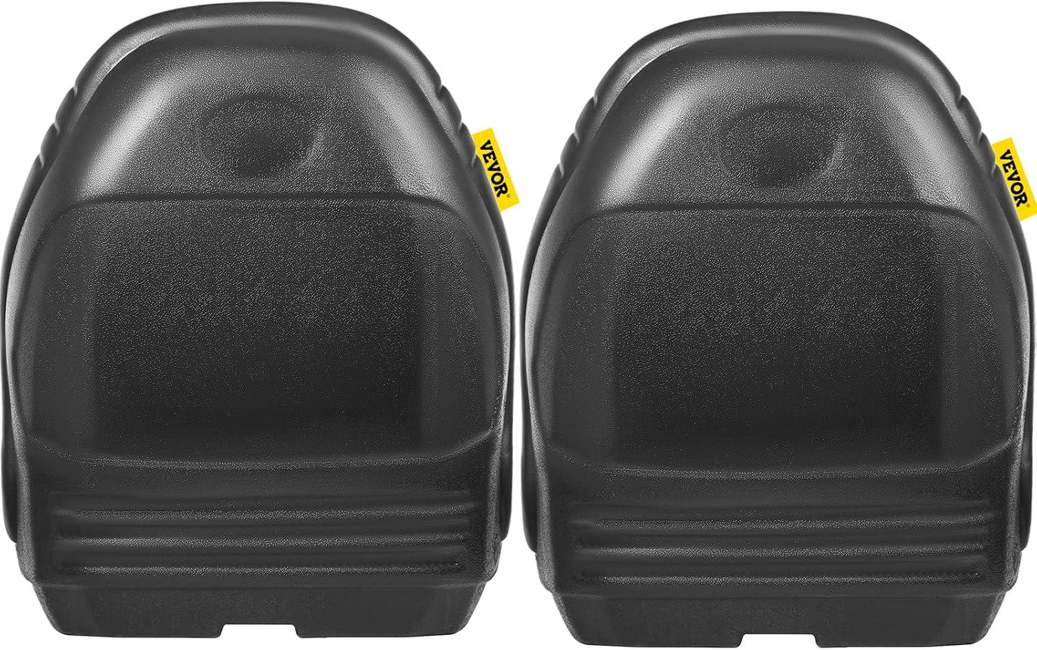 image:imageVEVOR Universal Lawn Tractor Seat Replacement Compact High Back Mower Seat Black Vinyl Forklift Seat Central Drain Hole Skid Steer Seat with Mounting Bolt Patterns of 8 x 115 amp 1125 x 1152Pcs Black