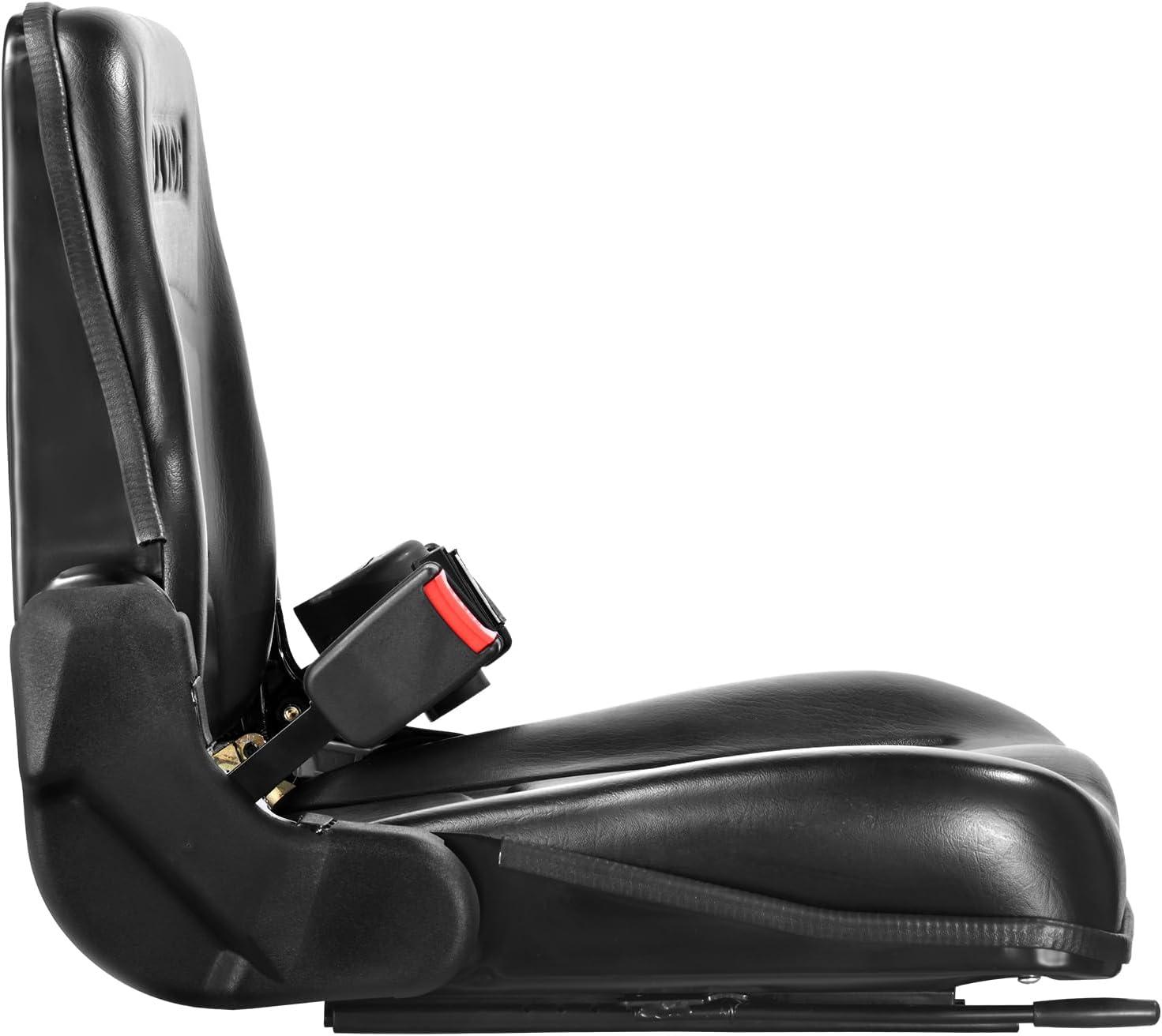 image:imageVEVOR Universal Tracor Seat Lawn Mower Seat with Micro Switch and Drainage Holes 63118 inch Extended Slot Tractor Seat for Tractor Loader Excavator2023New with Belt