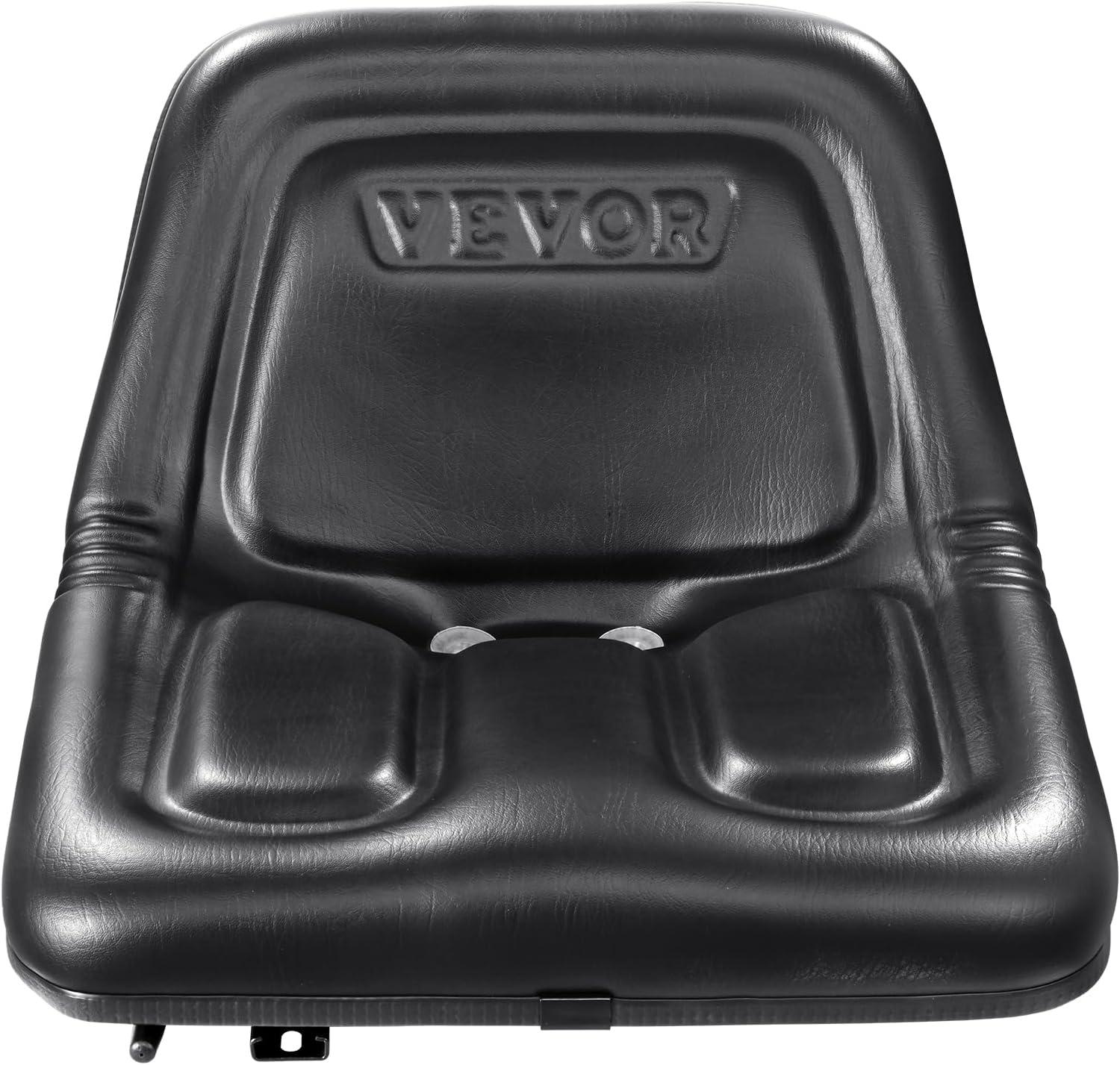 image:imageVEVOR Universal Tracor Seat Lawn Mower Seat with Micro Switch and Drainage Holes 63118 inch Extended Slot Tractor Seat for Tractor Loader ExcavatorOne piece style