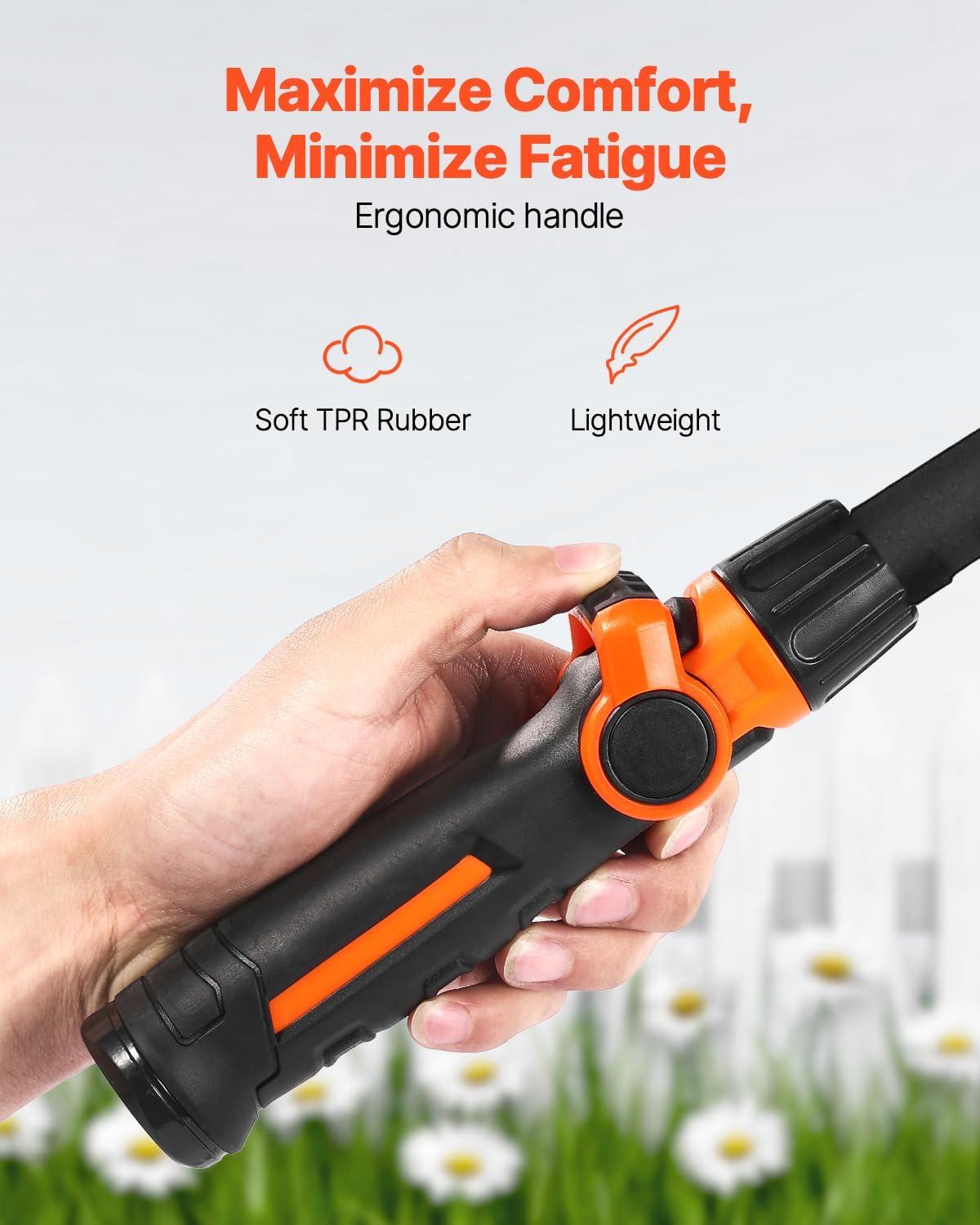image:imageVEVOR Watering Wand 36Inch Extra Long Heavy Duty Garden Hose Wand with 8 Spray Patterns amp 180 Swivel Head Long Hose Nozzle Sprayer with onoff Thumb Control Ideal for Hanging Baskets36 Inch