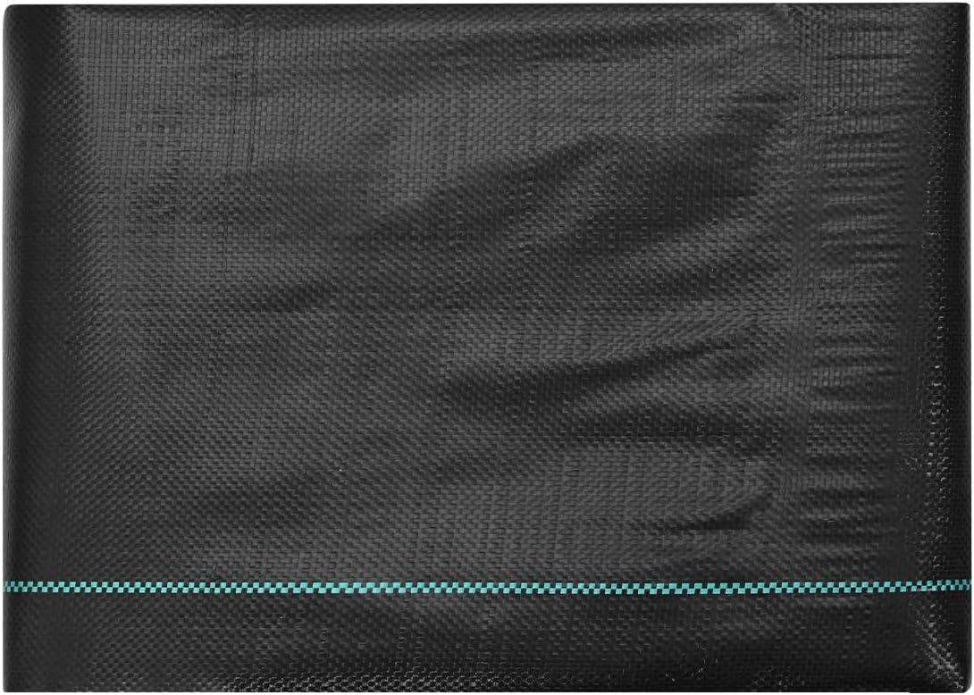 image:imageVEVOR Weed Barrier Fabric Heavy Duty 14x50FT 32oz Landscape Fabric Woven Weed Blocker Fabrics Garden Fabrics Weeds Barrier Weeds Control Ground Cover Geotextile Webbing Gardening Mat Black4FT100FT32OZ