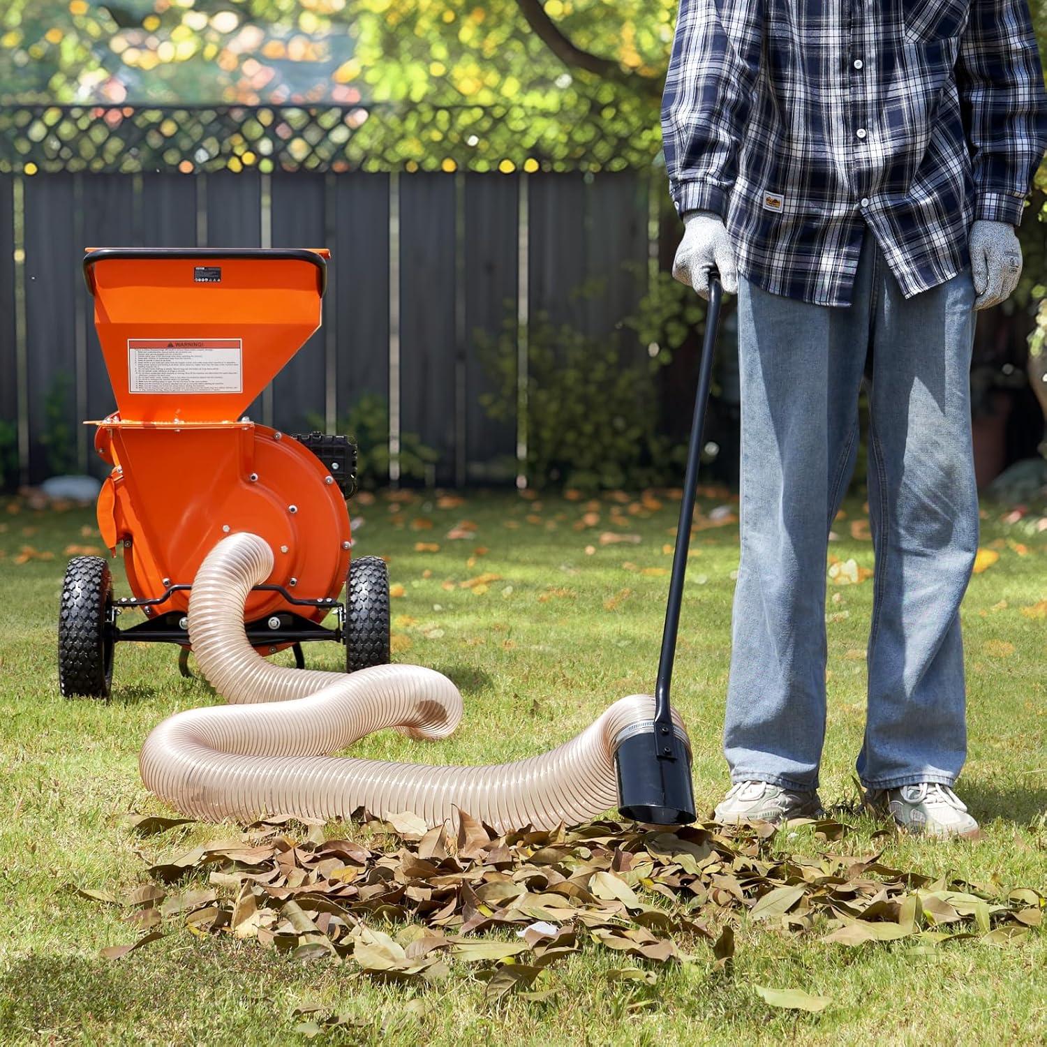 image:imageVEVOR Wood Chipper Shredder Mulcher 7HP Heavy Duty Gas Powered Engine 2 Max Diameter 212cc 41 kW 4Stroke 3in1 Woodchipper Fast Chipping Chopping for Forestry Gardens EPA CertifiedWood Chipper Vacuum Kit