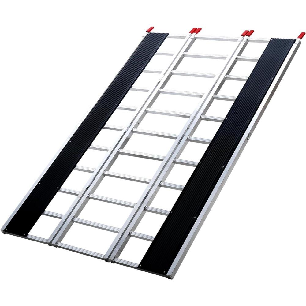 image:imageVEVOR Aluminum Ramps 880 LBS Capacity 472 x 85 Loading Ramps for Motorcycle Dirt Bike Trailer ATV UTV Garden Tractor and Lawn Mower 2PCS1500 lbs