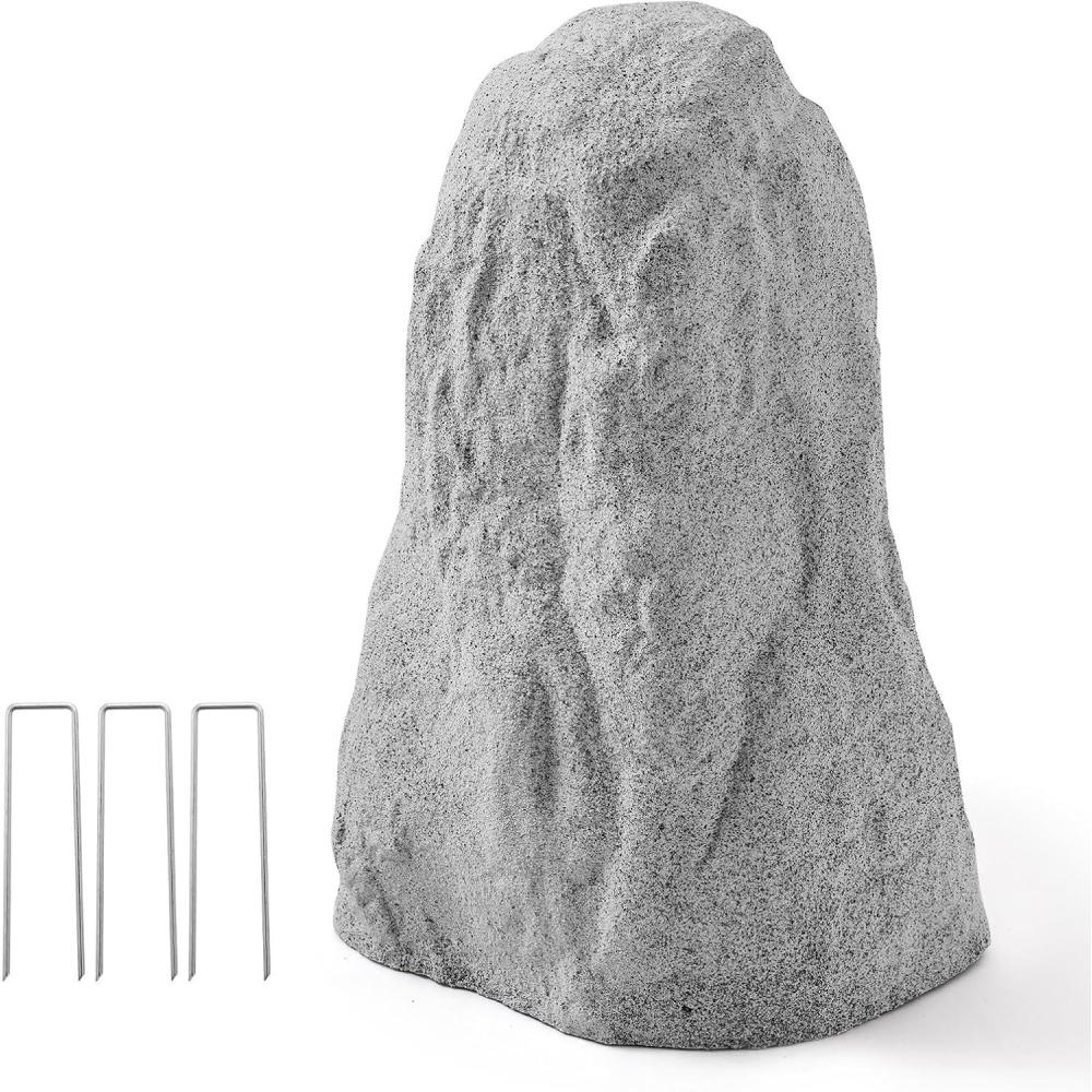 image:imageVEVOR Faux Rock Cover Outdoor Fake Rock Well Pump Cover Realistic Natural Texture Lightweight amp WeatherResistant Polyresin Artificial Boulder for Landscaping Garden Yard Dcor Brown Small SizeIrregular coneMedium sizelight grey