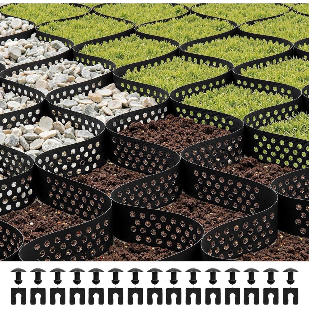 image:imageVEVOR Gravel Grid 2 Inch Depth 3281 x 984 FT 10000 x 3000 mm 1880 LBS Per Sq ft Grass Ground Retainer Permeable Geo Grids Driveway Stabilization for Garden Patio Walkway RV Parking Slopes1706 x 886 FT