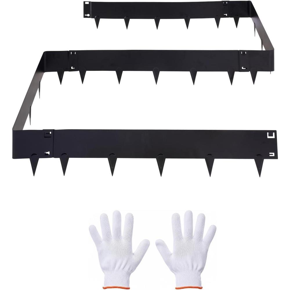 image:imageVEVOR Steel Landscape Edging 5 Packs 39 x 5 in RustResistant Metal Landscape Edging Bendable Garden Edging Border Heavy Duty Lawn Edging EasytoInstall Flower Bed Yard Pathway Divider Dark Gray40 L x 815 H 5315in