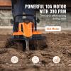 VEVOR 10 Amp Electric Tiller, 14″ Tilling Width 3.94″ Tilling Depth Corded Electric Tiller/Cultivator, Steel Mn Tines, Rototiller for Garden Lawn Soil Digging(10 Amp  14″ width)