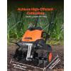VEVOR 10 Amp Electric Tiller, 14″ Tilling Width 3.94″ Tilling Depth Corded Electric Tiller/Cultivator, Steel Mn Tines, Rototiller for Garden Lawn Soil Digging(12 Amp  18″ width)