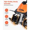 VEVOR 10 Amp Electric Tiller, 14″ Tilling Width 3.94″ Tilling Depth Corded Electric Tiller/Cultivator, Steel Mn Tines, Rototiller for Garden Lawn Soil Digging(12 Amp  18″ width)