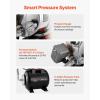 VEVOR 1.6 HP Shallow Well Pump with Pressure Tank, 120V 1320 GPH, Stainless Steel Irrigation Jet Pump with 5-Gal Pressure Tank, Automatic Water Booster System, for Home Garden Lawn, Potable Water(1.6HP)