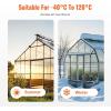 VEVOR 24 Pack Polycarbonate Greenhouse Panels, 2′ X 4′ X 0.16” Roof Panels Sheets, Waterproof UV Protected Corrugated Plastic Roofing, Impact Resistance Clear Roofing Sheets for Greenhouse/Garden(24PCS / 4FT * 2FT * 0.16IN)