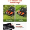 VEVOR 2-in-1 Electric Dethatcher and Scarifier, 13-Inch 13 Amp, Corded Lawn Dethatcher with 13-Gallon Thatch Collection Bag, 5-Position Depth Adjustment, Walk Behind Machine for Garden Yard Grass(13 inch)