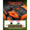 VEVOR 2-in-1 Electric Dethatcher and Scarifier, 13-Inch 13 Amp, Corded Lawn Dethatcher with 13-Gallon Thatch Collection Bag, 5-Position Depth Adjustment, Walk Behind Machine for Garden Yard Grass(16 inch)