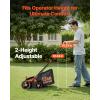 VEVOR 2-in-1 Electric Dethatcher and Scarifier, 13-Inch 13 Amp, Corded Lawn Dethatcher with 13-Gallon Thatch Collection Bag, 5-Position Depth Adjustment, Walk Behind Machine for Garden Yard Grass(13 inch)